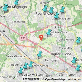 Mappa Via per Busto Arsizio, 21058 Solbiate Olona VA, Italia (3.73211)
