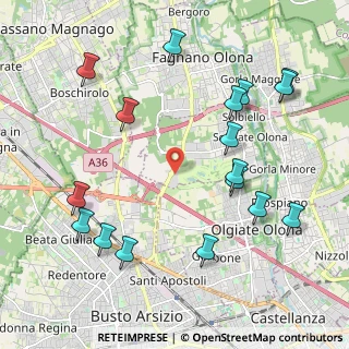 Mappa Via per Busto Arsizio, 21058 Solbiate Olona VA, Italia (2.41)
