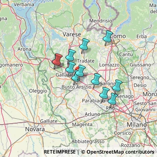 Mappa Via per Busto Arsizio, 21058 Solbiate Olona VA, Italia (10.6175)