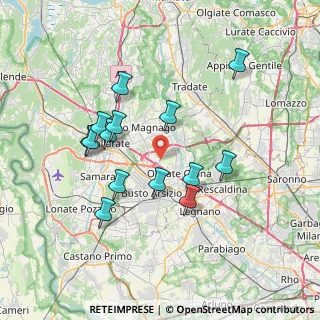Mappa Via per Busto Arsizio, 21058 Solbiate Olona VA, Italia (6.84214)