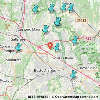 Mappa Via per Busto Arsizio, 21058 Solbiate Olona VA, Italia (4.92727)