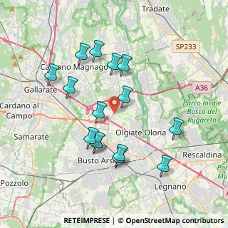 Mappa Via per Busto Arsizio, 21058 Solbiate Olona VA, Italia (3.64)