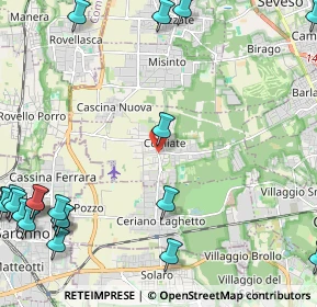 Mappa Via Cesare Battisti, 20815 Cogliate MB, Italia (3.424)