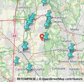 Mappa Via Cesare Battisti, 20815 Cogliate MB, Italia (4.22933)