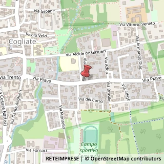 Mappa Via Piave, 27, 20815 Cogliate, Monza e Brianza (Lombardia)