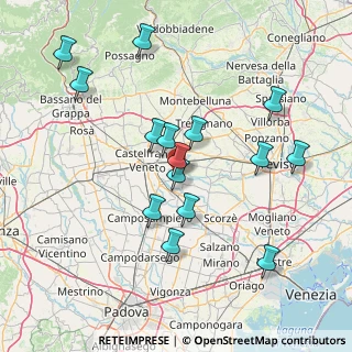 Mappa Via Fossoni, 31023 Resana TV, Italia (14.88667)