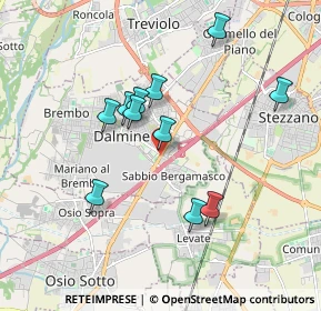 Mappa Via Cariani, 24044 Dalmine BG, Italia (1.63636)