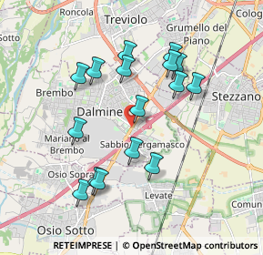 Mappa Via Cariani, 24044 Dalmine BG, Italia (1.74188)