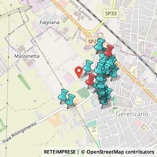 Mappa Via dei Casari, 21040 Gerenzano VA, Italia (0.36538)