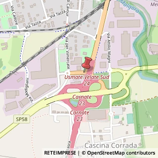 Mappa Via michelangelo buonarroti 1, 20040 Usmate Velate, Monza e Brianza (Lombardia)