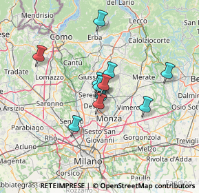 Mappa Vicinale dei, 20831 Seregno MB, Italia (9.88545)