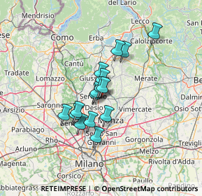 Mappa Vicinale dei, 20831 Seregno MB, Italia (9.30563)