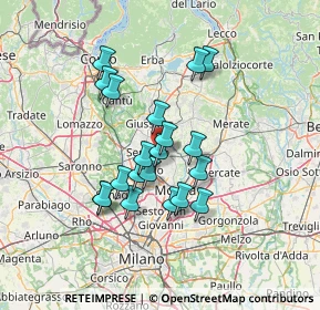 Mappa Vicinale dei, 20831 Seregno MB, Italia (11.233)