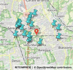 Mappa Vicinale dei, 20831 Seregno MB, Italia (1.761)
