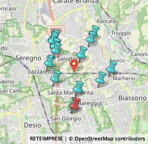 Mappa Vicinale dei, 20831 Seregno MB, Italia (1.57067)