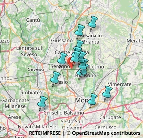 Mappa Vicinale dei, 20831 Seregno MB, Italia (4.97571)