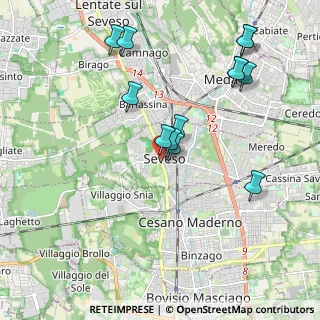 Mappa Corso Giuseppe Garibaldi, 20030 Seveso MB, Italia (2.02615)