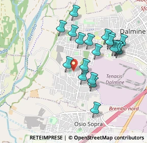 Mappa Via C. Beccaria, 24044 Dalmine BG, Italia (0.8795)
