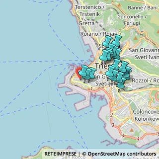 Mappa Androna Santa Tecla, 34123 Trieste TS, Italia (1.7205)