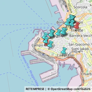 Mappa Androna Santa Tecla, 34123 Trieste TS, Italia (0.9405)