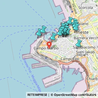 Mappa Androna Santa Tecla, 34123 Trieste TS, Italia (0.9105)