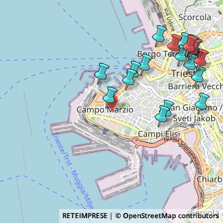Mappa Androna Santa Tecla, 34123 Trieste TS, Italia (1.331)