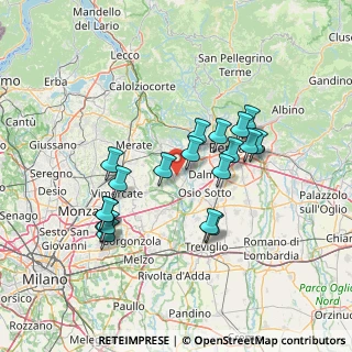 Mappa Via Praga, 24042 Bottanuco BG, Italia (12.94579)