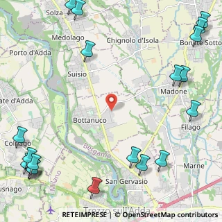 Mappa Via Praga, 24042 Bottanuco BG, Italia (3.5535)