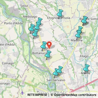 Mappa Via Praga, 24042 Bottanuco BG, Italia (2.38143)