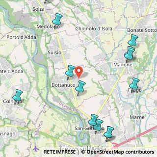 Mappa Via Praga, 24042 Bottanuco BG, Italia (2.93077)