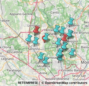 Mappa Vicolo S. Dalmazio, 20815 Cogliate MB, Italia (6.4625)