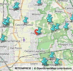 Mappa Vicolo S. Dalmazio, 20815 Cogliate MB, Italia (2.861)