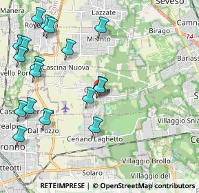 Mappa Vicolo S. Dalmazio, 20815 Cogliate MB, Italia (2.49944)