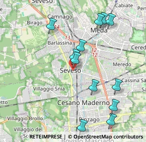 Mappa Via San Martino, 20030 Seveso MB, Italia (2.16083)