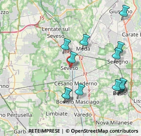 Mappa Via San Martino, 20030 Seveso MB, Italia (4.39308)