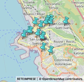 Mappa Via del Pozzo, 34137 Trieste TS, Italia (1.25333)