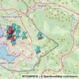Mappa Via Igo Gruden, 34149 Trieste TS, Italia (5.809)