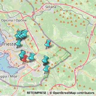 Mappa Via Igo Gruden, 34149 Trieste TS, Italia (4.608)