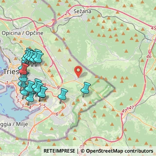 Mappa Via Igo Gruden, 34149 Trieste TS, Italia (5.401)