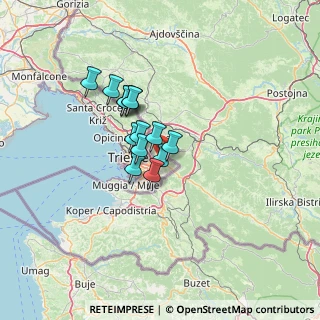 Mappa Via Igo Gruden, 34149 Trieste TS, Italia (8.89786)