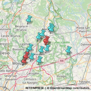 Mappa Via Falghe', 20886 Aicurzio MB, Italia (6.68813)