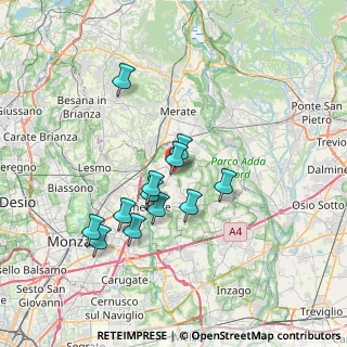 Mappa Via Falghe', 20886 Aicurzio MB, Italia (6.1825)