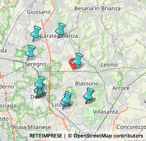 Mappa Via Luigi Galvani, 20845 Sovico MB, Italia (4.07833)