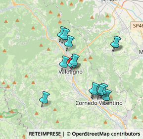 Mappa Via Giovanni Keplero, 36078 Valdagno VI, Italia (3.29643)