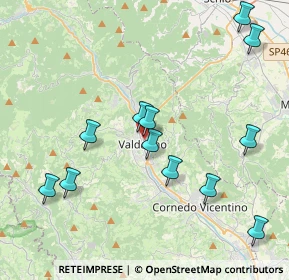 Mappa Via Giovanni Keplero, 36078 Valdagno VI, Italia (4.37833)