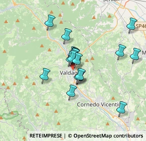 Mappa Via Giovanni Keplero, 36078 Valdagno VI, Italia (2.522)