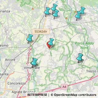Mappa Via Dante Alighieri, 20886 Aicurzio MB, Italia (5.07364)