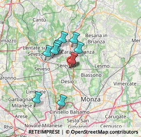 Mappa Via Ticino, 20831 Seregno MB, Italia (4.82364)