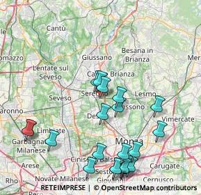 Mappa Via Ticino, 20831 Seregno MB, Italia (9.065)