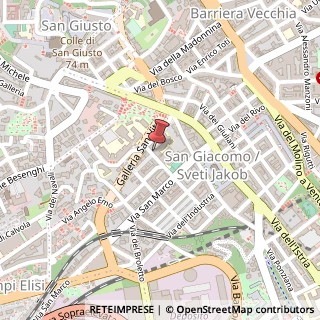 Mappa Via Amerigo Vespucci, 2/1, 34144 Trieste, Trieste (Friuli-Venezia Giulia)